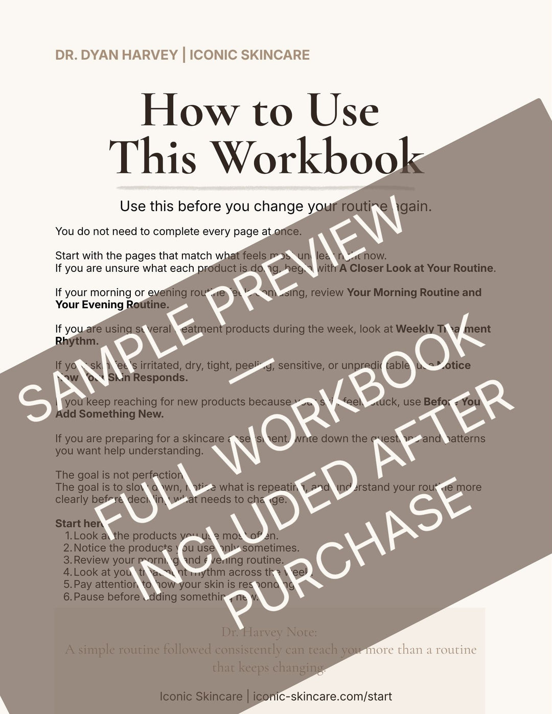 Skin Clarity Audit Workbook