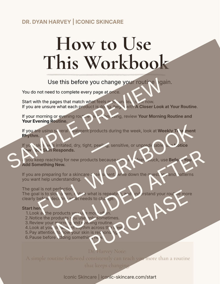 Skin Clarity Audit Workbook