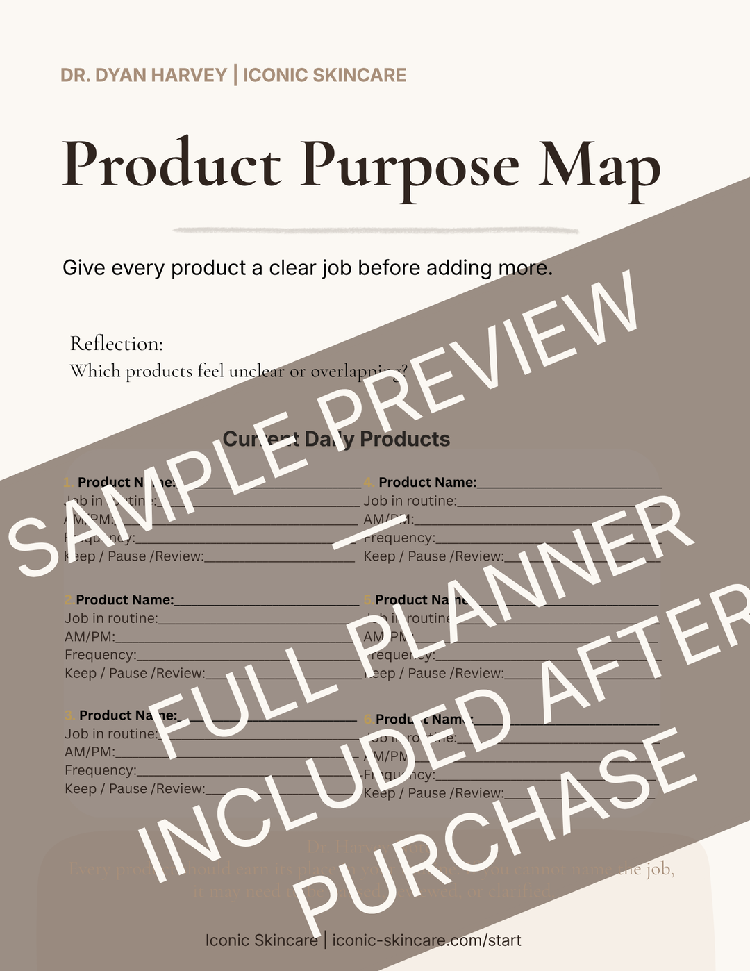 Skin Clarity Routine Planner